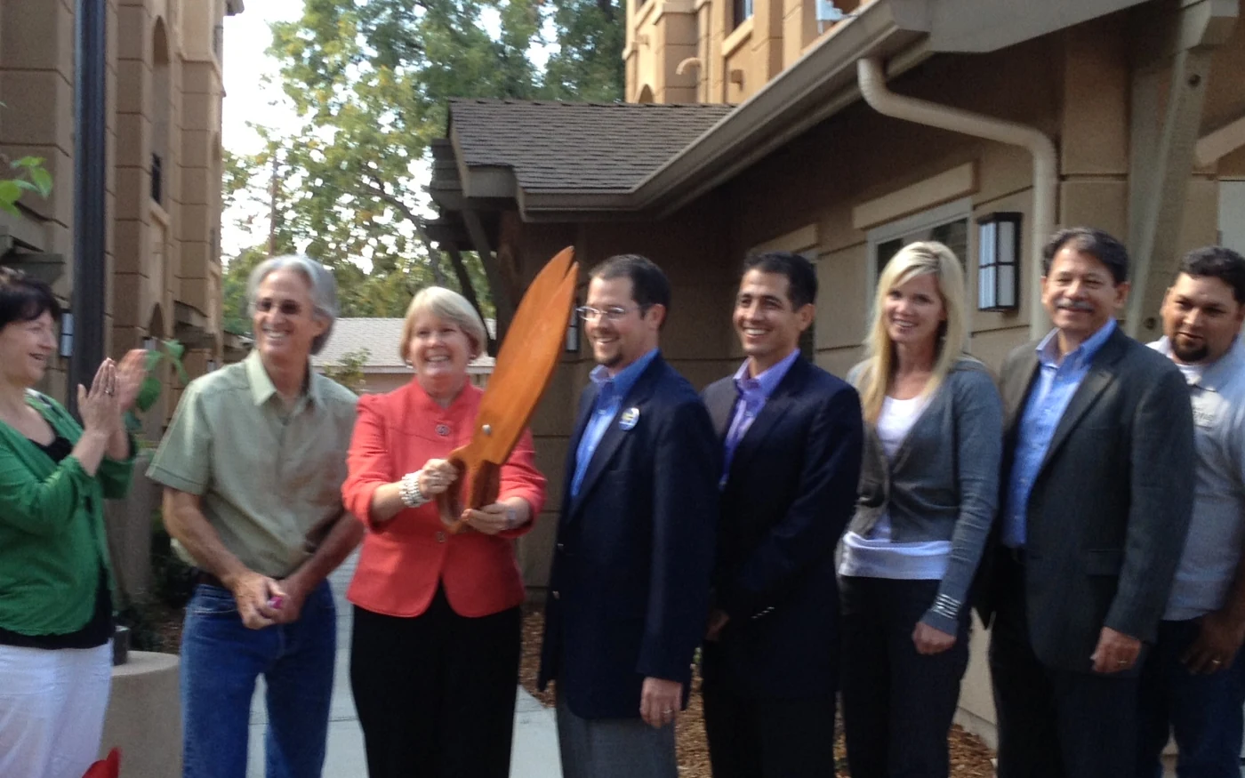 Bidwell Park Apartments ribbon cutting